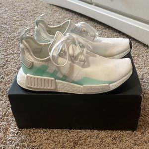 Teal & White Adidas Nmd